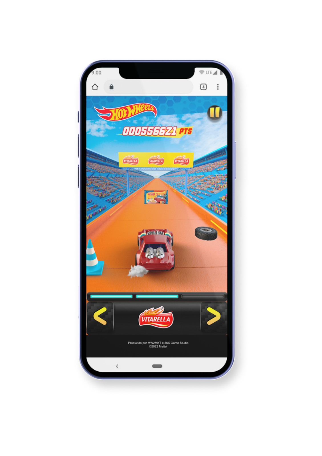 Tela da corrida Hot Wheels Vitarella
